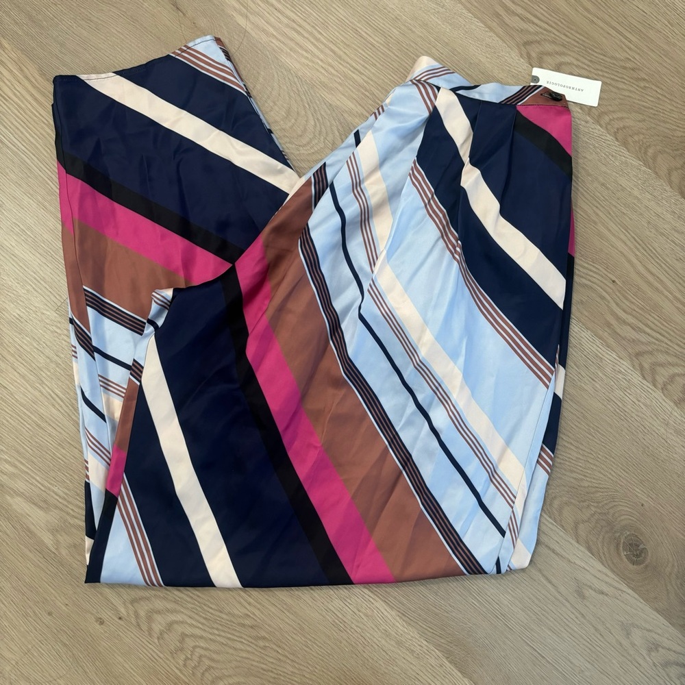 Anthropologie Maeve Balloon Striped Pants Size 6 - Picture 4 of 6